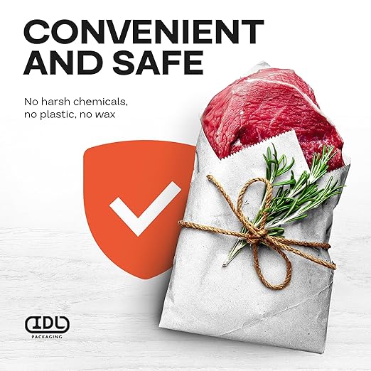 White Butcher Paper 36" x 12000" (1000 feet) - USA-Made Natural Butcher Paper Roll for Meat and Fish - Uncoated, Unwaxed & Food-Grade Material for Smoker, Grilling & BBQ by IDL Packaging