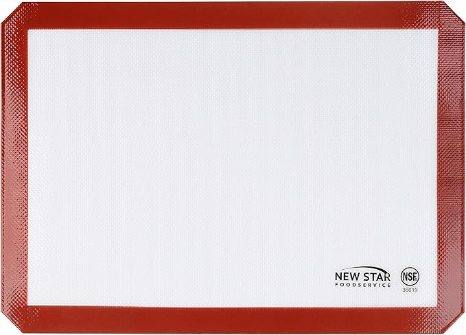 New Star Foodservice 36619 Commercial Grade Silicone Baking Mat Non Stick Pan Liner, 11 x 17 Inch (Half Size)