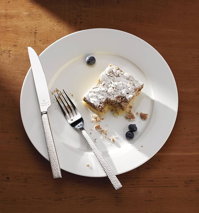 Oneida Chef's Table Hammered 20 Piece Everyday Flatware, Service for 4 18/0 Stainless Steel, Silverware Set