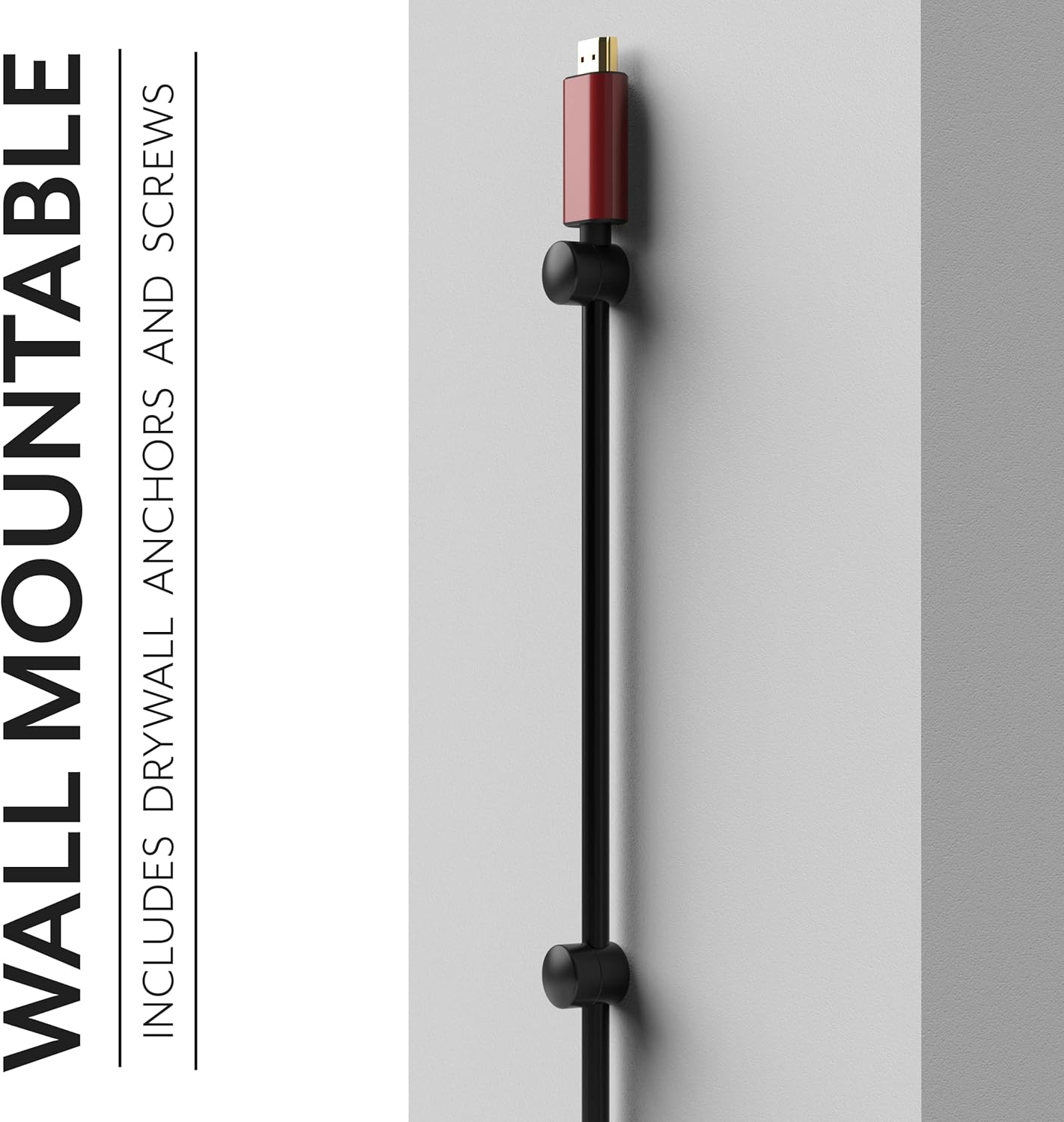 Cable Anchors for Desk Organization Black | Premium Aluminum Cord Organizers | Charger + Cable Management Clips for Home & Office | Stylish, Sturdy, & Functional | (3 Pack)