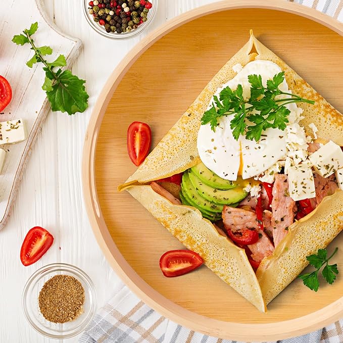 10in Bamboo Lazy Susan Organizer for Countertop and Cabinet with Large and Stable Chassis,Round Rotating Bamboo Tray for Station Organizer,for Kitchen Bathroom Laundry Room (10in)