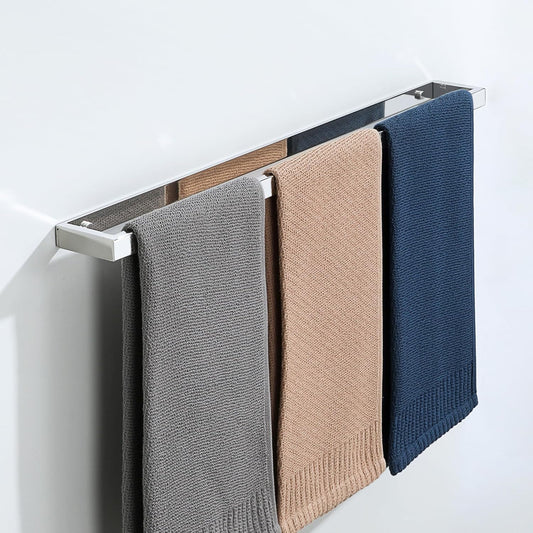 Alise Bath Towel Bar,Wall Mount Towel Holder Towel Rack Towel Hanger for Bathroom Lavatory,24 Inch SUS304 Stainless Steel Towel Rail,Polished Chrome GJF060-C