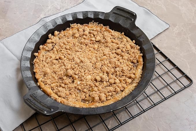 Outset Cast Iron Grill and Oven Pie Pan, 10 Inches