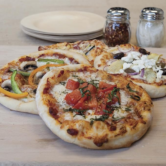 7.5" ThermaBond Mini Baking Stone (Set of 4) - Pizza Stones for Oven or Grill, Thermal Shock Resistance, Ideal for Pizza, Bread, Pastries, Reheating - Professional or Beginner Baking