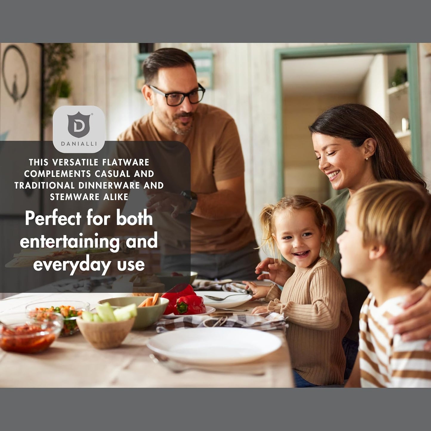 Silverware Set for 4 – 18/10 Stainless Steel Flatware, Mirror Finish, Dishwasher Safe, Heavy-Duty, Rust Resistant, Elegant Cutlery (20-Piece Set, Fidenza)