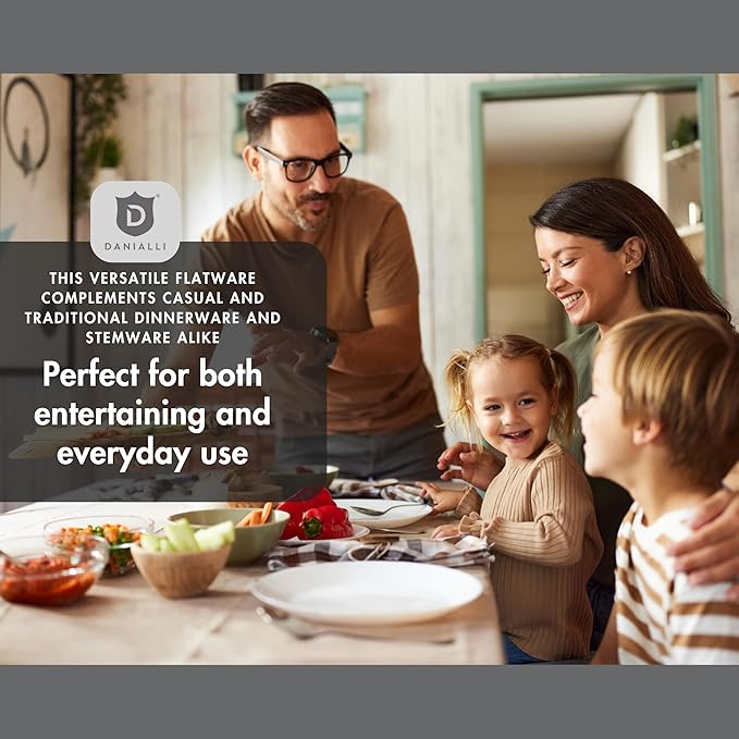 Silverware Set for 6 | 18/10 Stainless Steel Flatware Set | Mirror Finish, Heavy-Duty, Dishwasher Safe, Elegant & Durable, Built to Last (30-Piece, Marettimo)