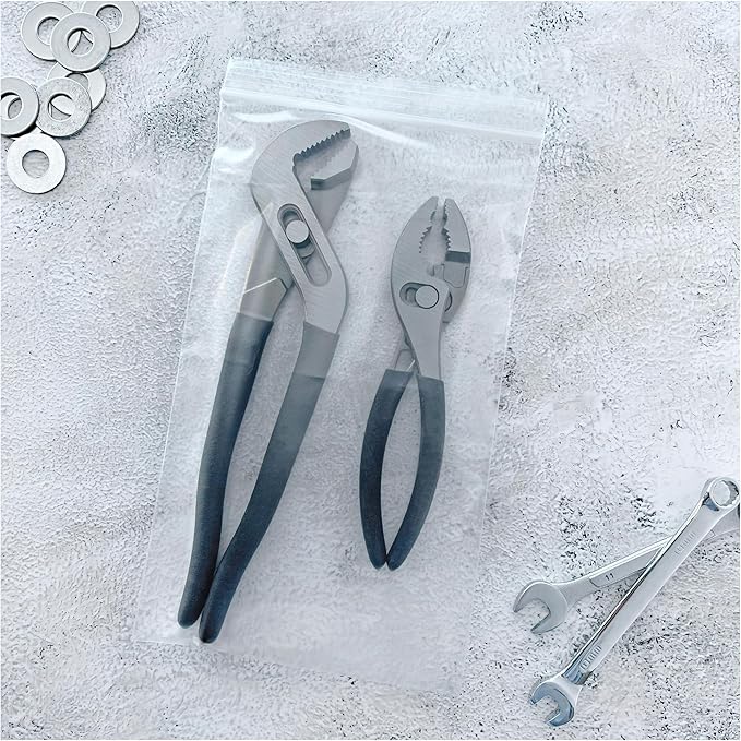 Plymor 6" x 10" (Pack of 100), 4 Mil Heavy Duty Zipper Reclosable Plastic Bags