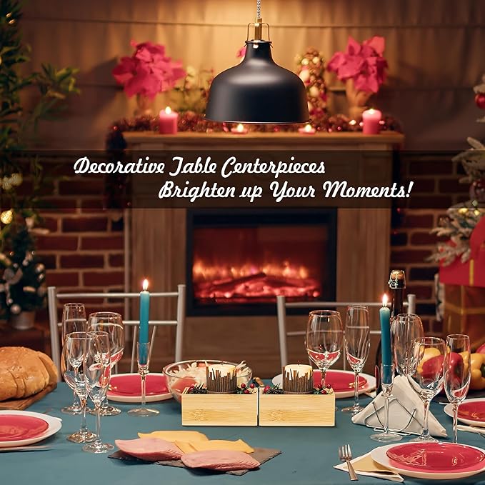 Kitchen Drawer Organizer Bins, Stackable Bamboo Deep Drawer Organizer for Silverware, Utensils, Cutlery, Flatware, Junk Drawer, Dresser, Bathroom, 6" x 3" x 2.5" (Set of 2)