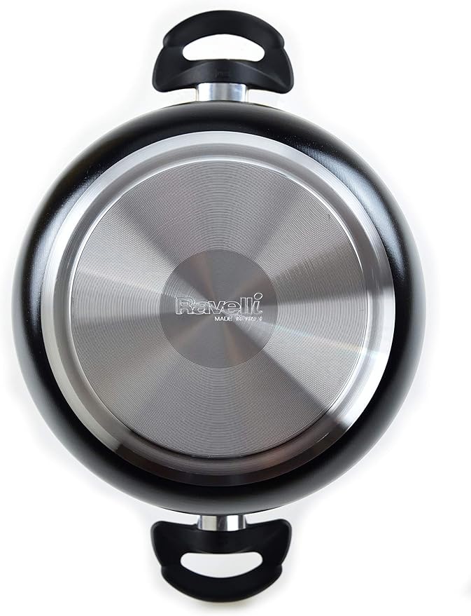 RAVELLI Italia Linea 30 Non Stick Stock Pot (5.2 Quarts)