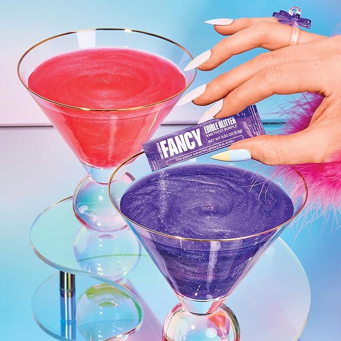 Fancy Sprinkles Pretty Young Thing Edible Glitter Packets Portable & On-The-Go for Sparkling Drinks, Champagne, Cocktails, Wine, Beer, & more. (1 Pack)