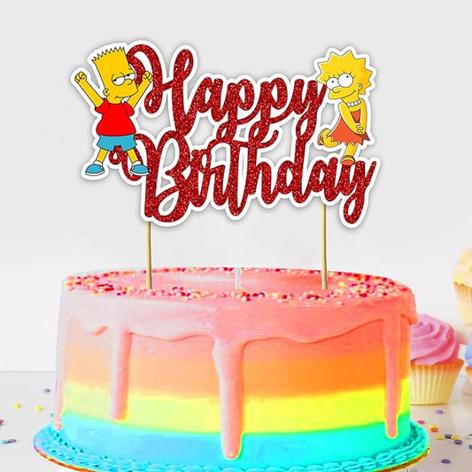 Seyal® Brt Simpson Happy Birthday Cake Topper