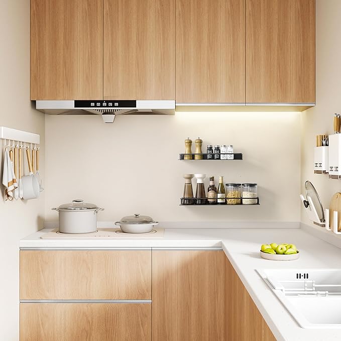 JOOM Wall Shelf,Metal Floating Shelf,12" Black Floating Shelf, Small Shelf for Wall(Black, 12 in)