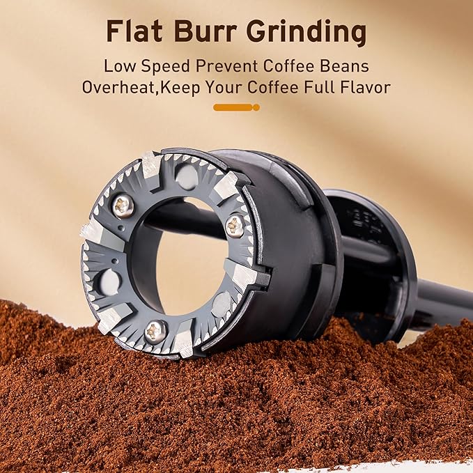 Coffee Grinder Electric Burr Coffee Bean Grinder for 2-12 Cups, Adjustable Burr Mill for 14 Grinding Settings, Stainless Steel