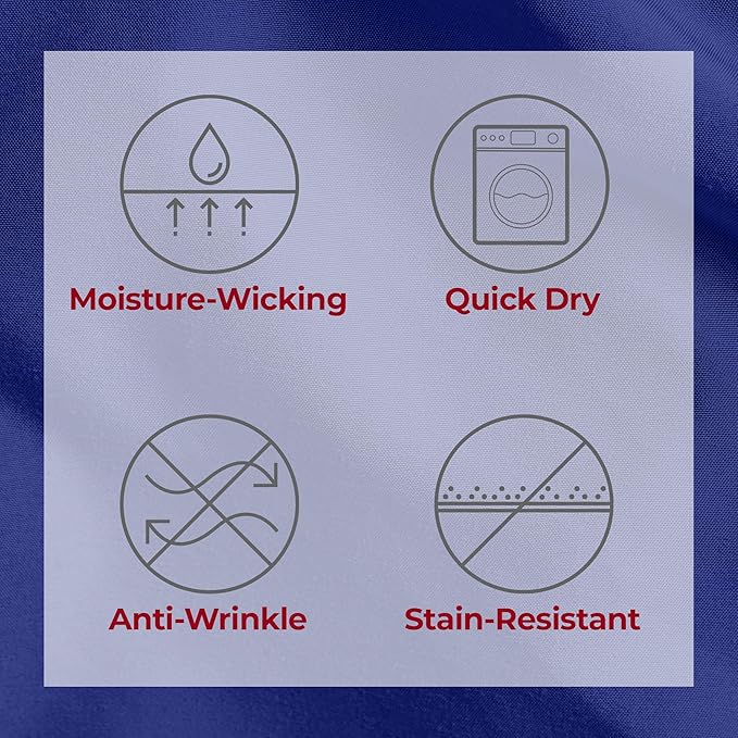 Mellanni Split King Sheets Set - 5 PC Iconic Collection Bedding - Hotel Luxury, Extra Soft, Cooling Bed Sheets - Wrinkle, Fade, Stain Resistant (Split King, Royal Blue)