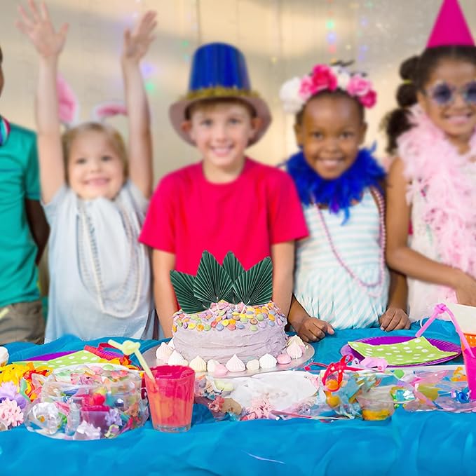 Gyufise 6Pcs Paper Palm Fan Cake Toppers Palm Spear Leaves Fan Cupcake Toppers Cake Insert Decorations Craft DIY Cake Bakeware Decoration for Birthday Party Wedding Party Decor Supplies Green