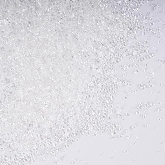 Kasvan White Sanding Sugar Sprinkles - Edible Sugar Crystals, Baking Cake Decorations, Ice Cream Toppings cupcake Decorating, Wedding Party Chirstmas Supplies, 85g/3.2oz (White)