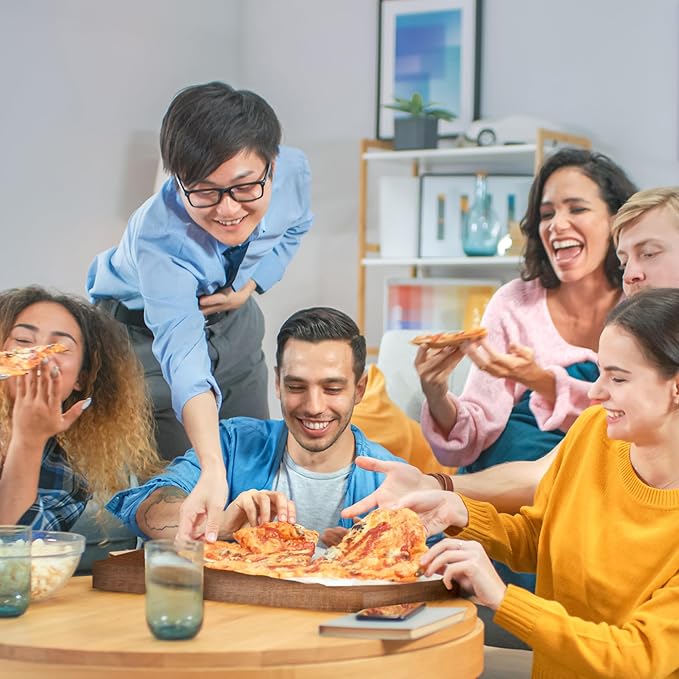 Chef Pomodoro Aluminum Metal Pizza Peel with Foldable Wood Handle for Easy Storage, Pizza Spatula, Gourmet Luxury Pizza Paddle for Baking Homemade Pizza Bread (18 x 20 inch)