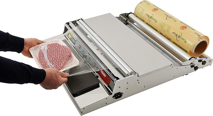 VisionTechShop VTH-500, 20 Inch / 500 mm Hand Wrapping Machine Film Wrapper for Food Packaging, Large Tray, MADE IN KOREA