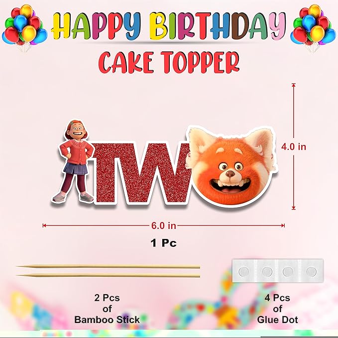 Seyal® Trning Red Two Cake Topper