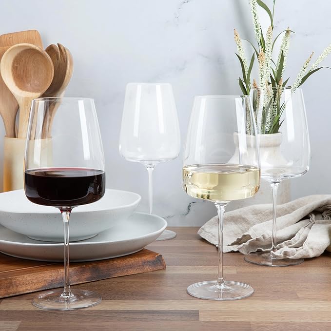 Tall Pour Wine Glasses (4-Piece Set)