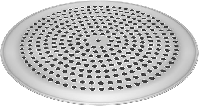Fat Daddio's PZ-9SET Anodized Aluminum Pizza Pan, 9 Inch, Set of 2