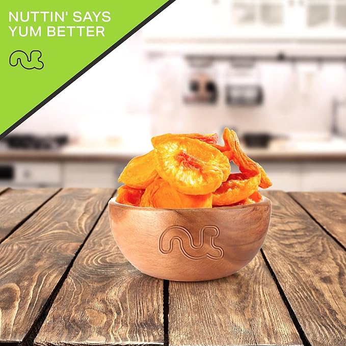 NUT CRAVINGS - Sun Dried California Peaches, No Sugar Added (16oz, 1 LB) Bulk Dry Fruits Packed Fresh in Resealable Bag - Sweet Healthy Snack, Naturally Grown, Vegan, Kosher