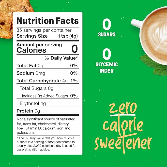 Pyure Organic Stevia Blend | Granulated All-Purpose - White Sugar Substitute | Zero Carb, Zero Sugar, Zero Calorie | Plant-Based Stevia Sweetener for Keto Friendly Food | 12 oz (Pack of 4)