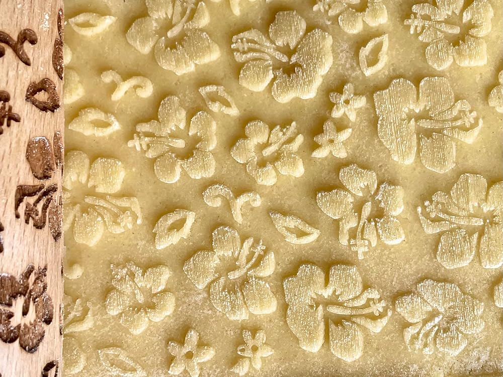 HAWAII 3 KID Rolling Pin SET. Wooden Laser Cut Mini Rolling Pins for cookies, play dough, salt dough by Algis Crafts