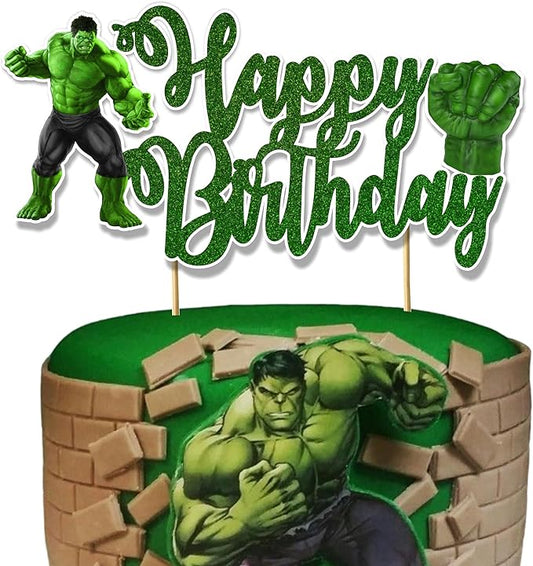 "HLK Happy Birthday Cake Topper – Vibrant, Durable & Reusable | Perfect for Parties – Add a Spark to Your Celebration! Order Today for a Memorable Event!"