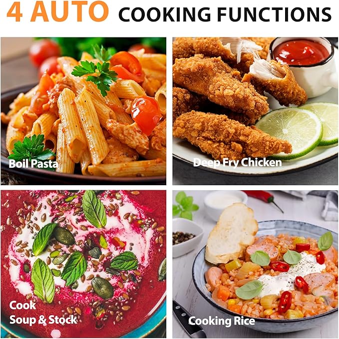 Nuwave Induction Cooktop, Improved Hot Plate with Digital Probe , 106 Temps 100°F-575°F, 3 Watt Settings, Portable Induction Burners for Cooking