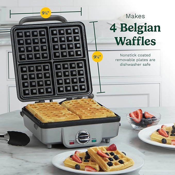 Cuisinart Waffle Maker with Pancake Plates & Cordless Electric Kettle with 6 Heat Settings