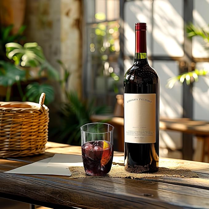 Smarty Had A Party 16 oz Clear Unbreakable Crystal Cut Tumblers Pack of 24, Elegant Disposable Plastic Cups for Cocktails, Parties, and Events