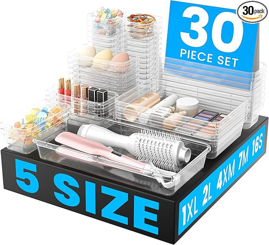 A-LuGei 【𝟯𝟬𝗣𝗰𝘀】【𝟱𝗦𝗶𝘇𝗲】 Drawer Organizer