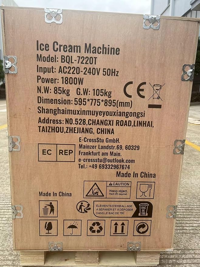 VEVOR Commercial Ice Cream Machine, 21 QT/H Yield, 1800W 3-Flavor Countertop Soft Serve Ice Cream Maker, 2 x 4L Hopper 2 x 1.8L Cylinder, LCD Panel Auto Clean Pre-cooling, for Restaurant Snack Bar