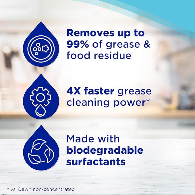 Dawn Platinum Dishwashing Liquid, Fresh Rain Scent, 32.7 fl oz