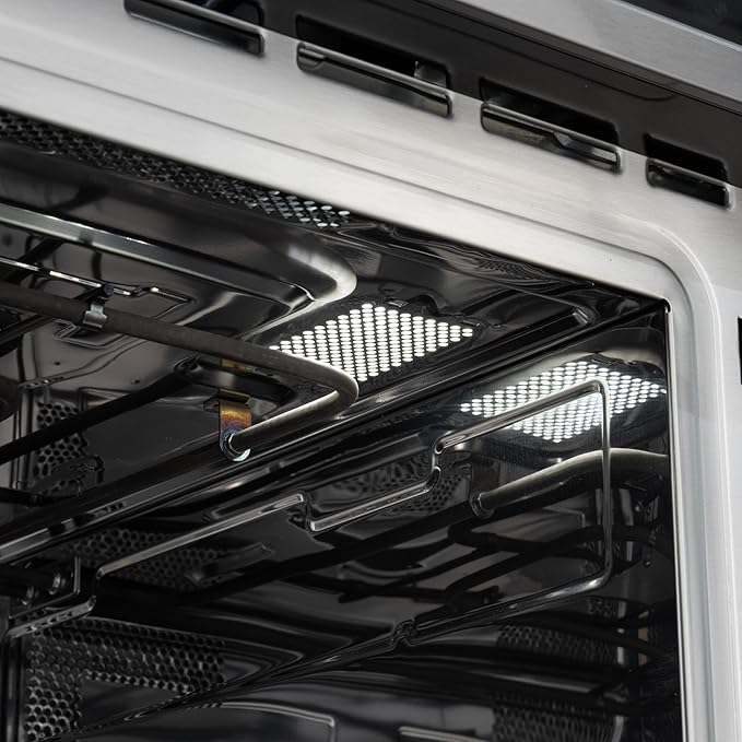 KoolMore Reserve 30 in. 1.6 cu. ft. Built-in Convection Microwave Oven with Air Fryer, 10 Power Levels, Sensor Cooking, Bake, Roast, Broil, Defrost, 1750 Watts, UL Certified in Black Stainless-Steel