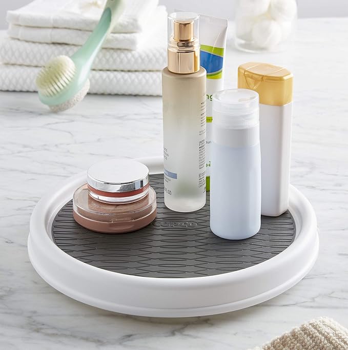 Copco Non-Skid Pantry Cabinet, 9-Inch, White/Gray (Pack of 4)