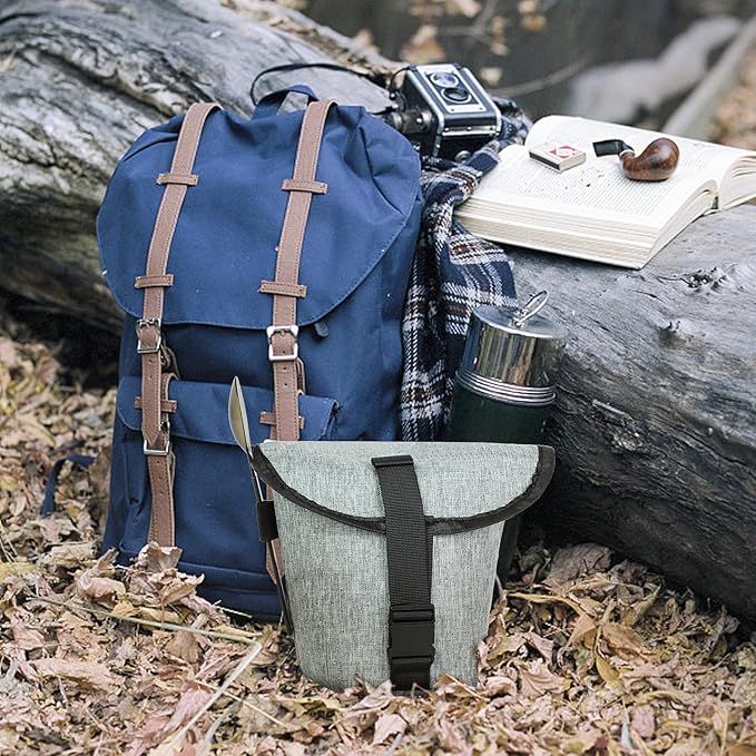 1PCS Foil Insulated Lunch Bag Insulated Reusable Snack Bag Freeze Dried Food Pouch Lightweight Ripstop Food Storage Organizer