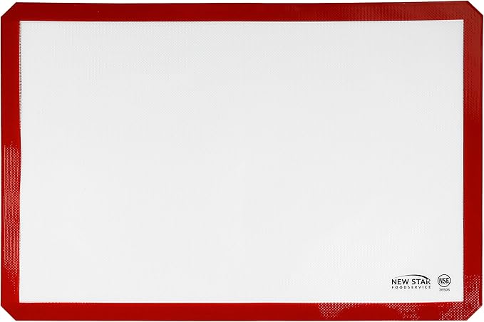 New Star Foodservice 36596 Commercial Grade Silicone Baking Mat Non-Stick Pan Liner, 17 x 25 inch (Full Size)