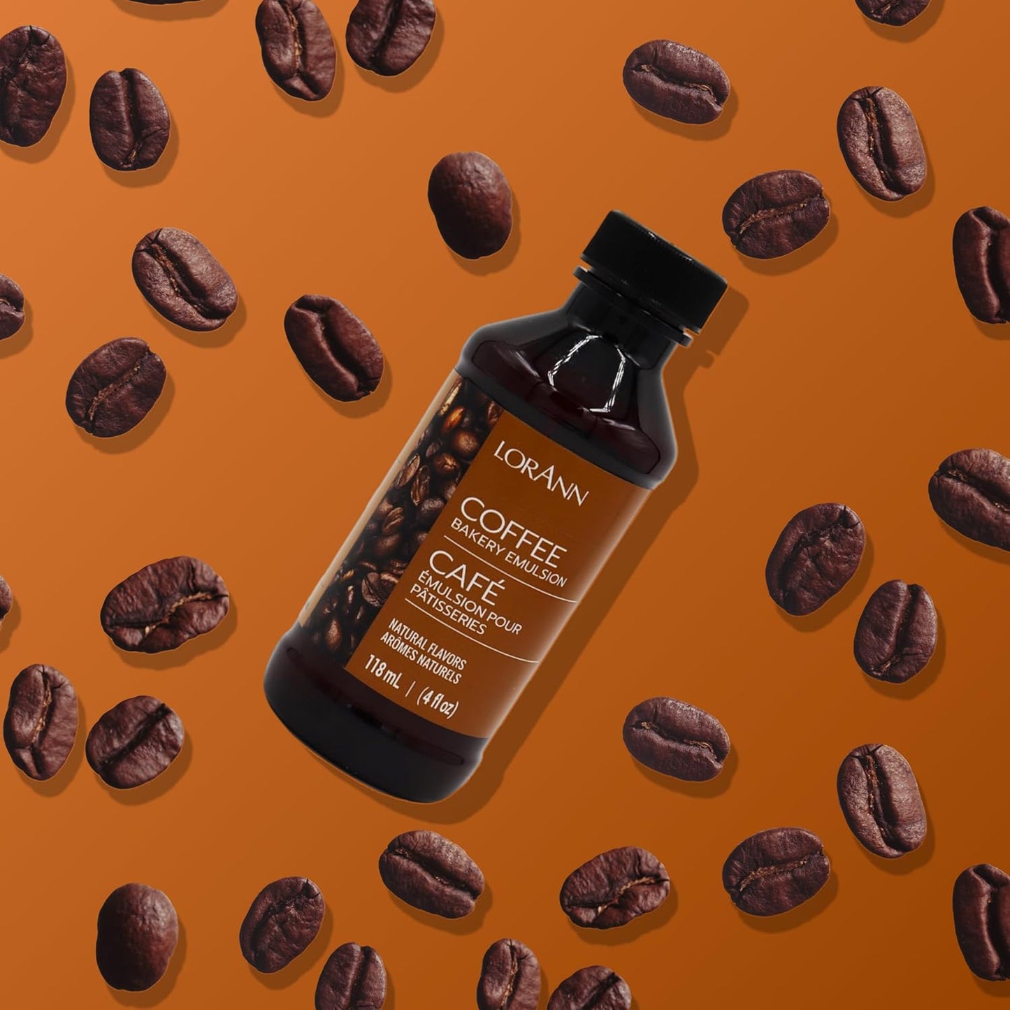 LorAnn Oils Coffee Bakery Emulsion: True Essence, Ideal for Boosting Fruit Tones in Cakes, Cookies & Desserts, Gluten-Free, Keto-Friendly, Extract Substitute Essential for Your Kitchen, 4 Oz