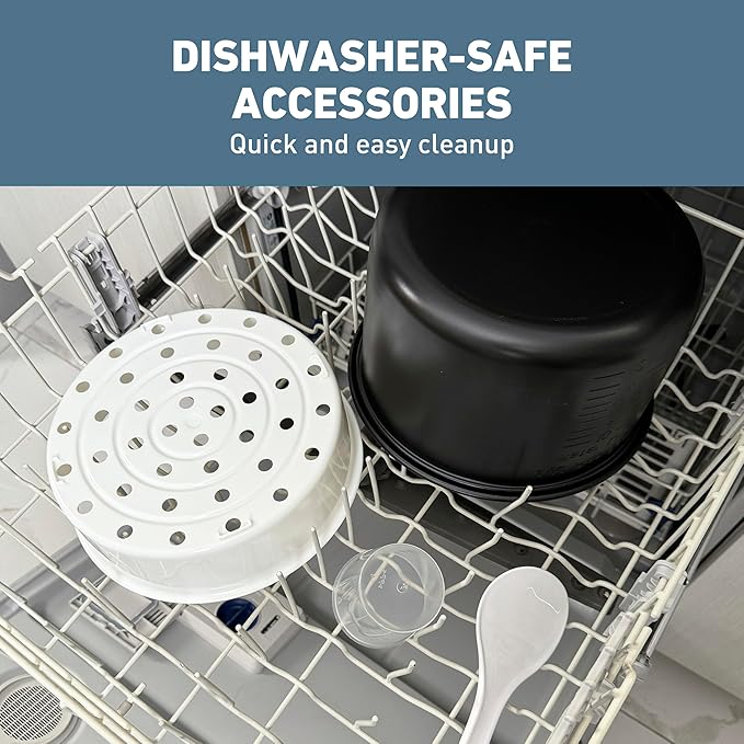 West Bend Rice & Grain Multi Cooker Programmable with 9 Preset Functions, Features Delay Start and Keep Warm Functions and Steam Basket, 20 Cups Cooked, Stainless Steel