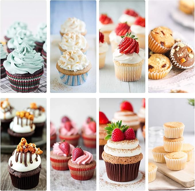 Nonstick Muffin & Cupcake Pan Set (2 Pack) - 12 Cup Regular + 24 Cup Mini Muffin Tins | Heavy Duty Gold Carbon Steel, Rust-Resistant, Easy Release