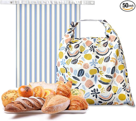 2 Pack Reusable Beeswax Bread Bags for Sourdough & Homemade Bread，bees wax bread bags for homemade bread sourdough ，Cotton Reusable Beeswax Bread Storage Bag, Keep Fresh and Portable