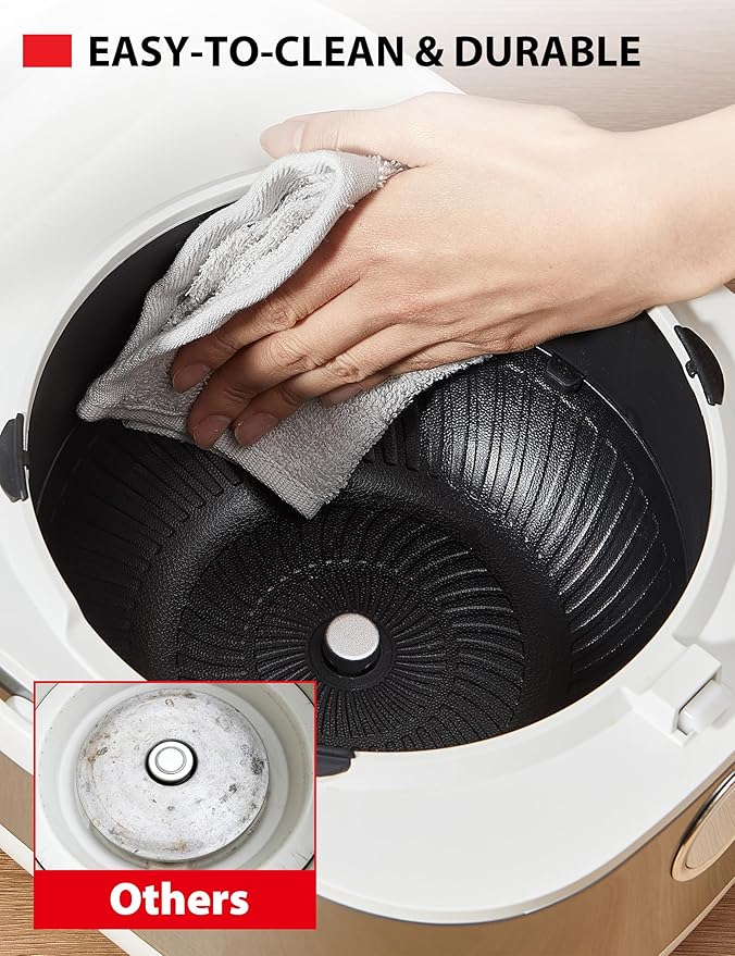 TOSHIBA Induction Heating Rice Cooker - Low Carb, Low Sugar, Digital Steamer, 5.5 Cups (Uncooked), 8 Cooking Functions, 24H Timer & Auto Keep Warm, Silvery white