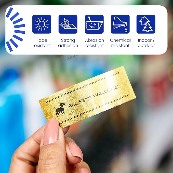 Brother Genuine P-Touch TZe, Black Print on Gold Label Tape (TZePR831), Premium Glitter Laminated,1/2in x 26.2ft (12mm x 8m) for Select P-Touch Label Makers, Powerful Lamination, for Crafting