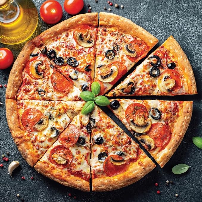 Baker's Secret 2pcs Nonstick Pizza Crisper for Oven 14"", Aluminized Steel Pizza Baking Pan with holes, 2 Layers Non-stick Coating For Easy Release, Dishwasher Safe - The Superb Collection