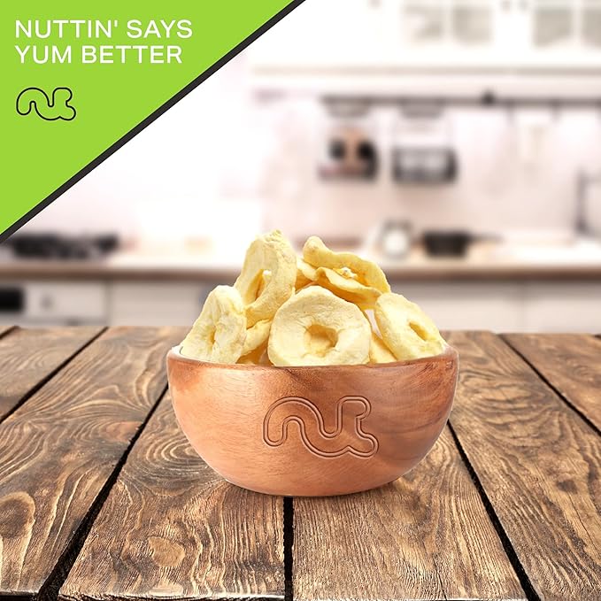 NUT CRAVINGS - Dried Apple Rings Slices, No Sugar Added - Chewy Soft Texture (16oz, 1 LB) Bulk Dry Fruits Packed Fresh in Resealable Bag - Sweet Healthy Snack, Naturally Grown, Vegan, Kosher