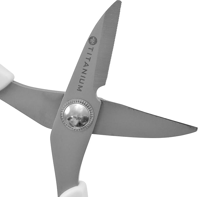 Westcott 5.5" Rag Snips, Crafting, Quilting & Sewing Scissors for Fabric Cutting with Titanium-Bonded Blades