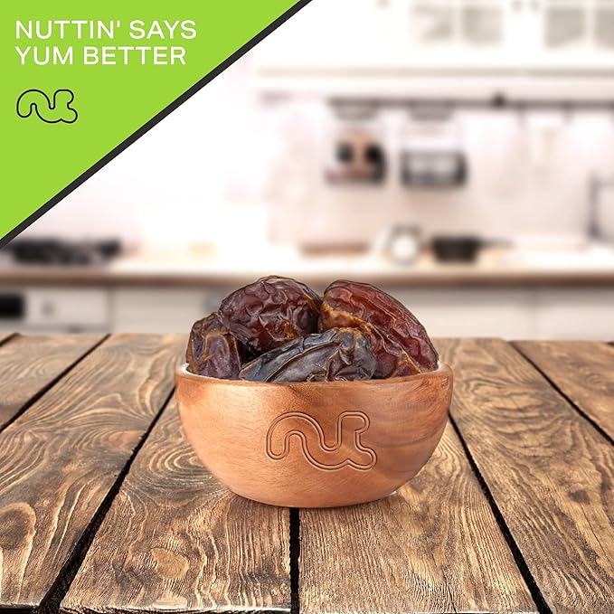 NUT CRAVINGS - Sun Dried Jumbo Medjool Dates, No Sugar Added (80oz, 5 LB) Bulk Dry Fruits Packed Fresh in Resealable Bag - Sweet Healthy Snack, Naturally Grown, Vegan, Kosher