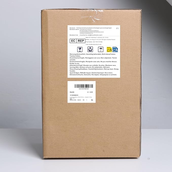 ComSaf Food Storage Containers with Airtight Lids Set of 6, Clear Glass Canister Food Jar with Sealing Lid Kitchen Pantry Storage Container for Spaghetti Pasta Sugar Flour Oat Cereal Beans, Square